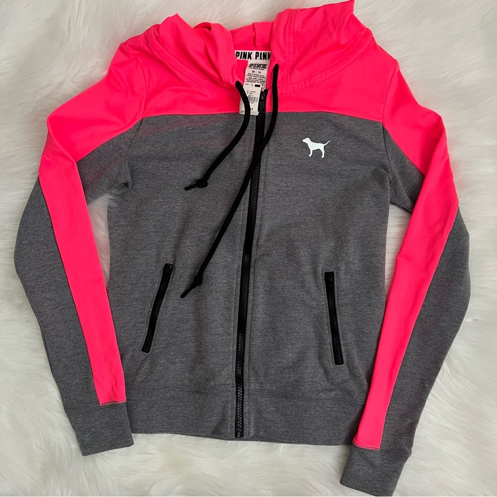VS PINK zip up hoodie jacket XS